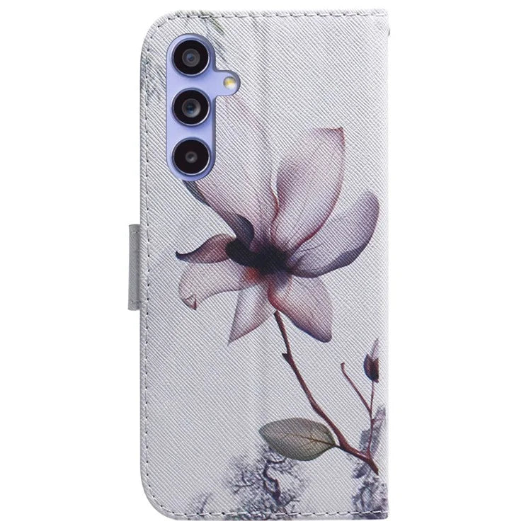 For Samsung Galaxy A35 5G Case Pattern Print Leather Phone Cover