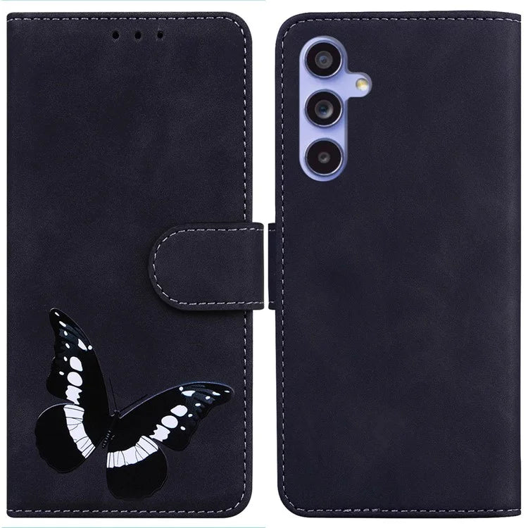 For Samsung Galaxy A55 5G Case Leather Cover Phone Wallet Butterfly Pattern