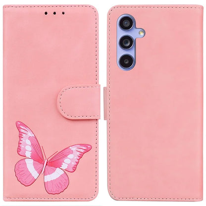 For Samsung Galaxy A55 5G Case Leather Cover Phone Wallet Butterfly Pattern