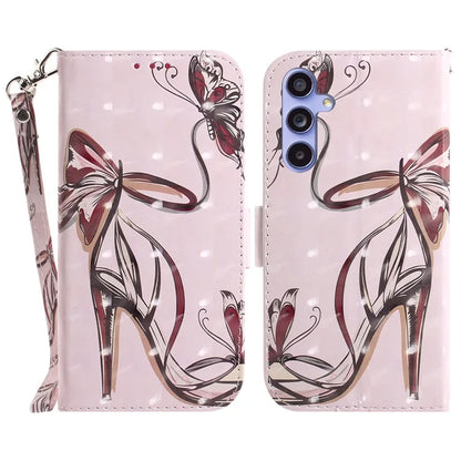 For Samsung Galaxy A35 5G Case 3D Pattern Print Wallet Phone Cover with Strap