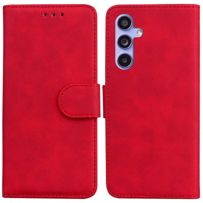 For Samsung Galaxy A55 5G Case Solid Color Leather Phone Cover Wallet