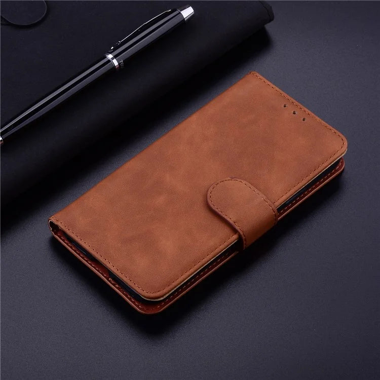 For Samsung Galaxy A55 5G Case Solid Color Leather Phone Cover Wallet