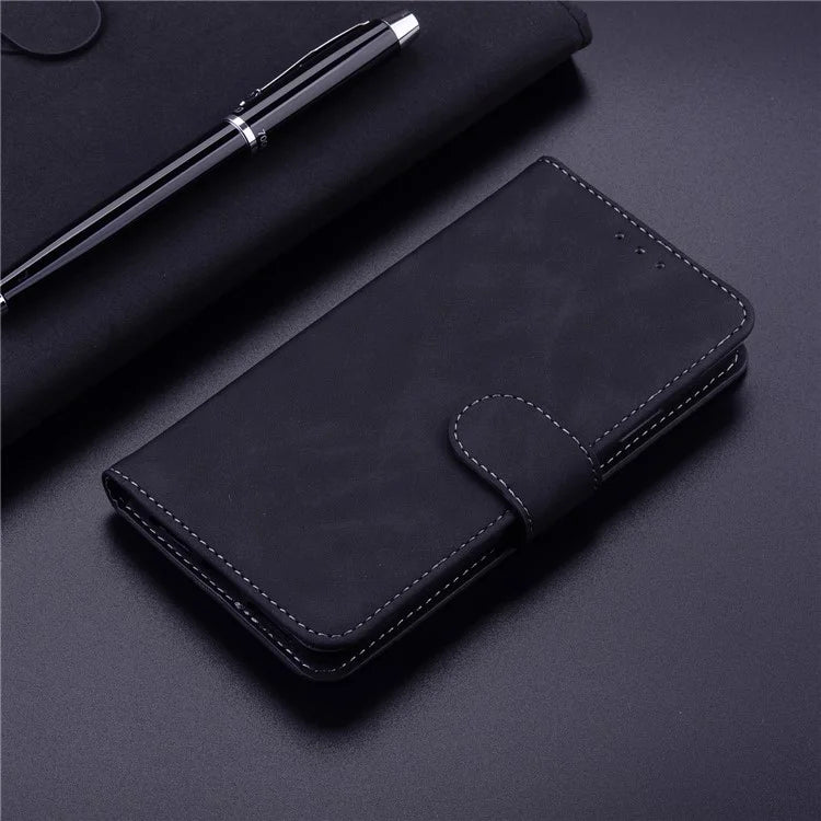 For Samsung Galaxy A55 5G Case Solid Color Leather Phone Cover Wallet