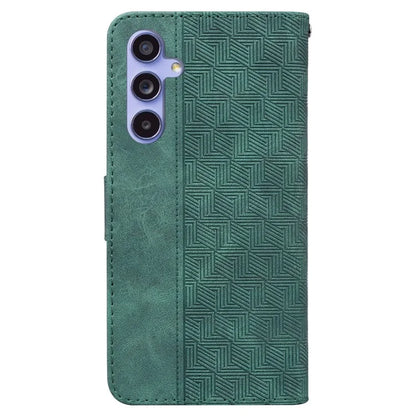 For Samsung Galaxy A55 5G Wallet Case PU Leather Stand Cover Geometry Pattern