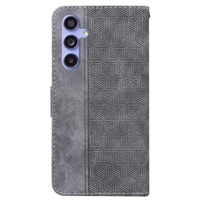 For Samsung Galaxy A55 5G Wallet Case PU Leather Stand Cover Geometry Pattern