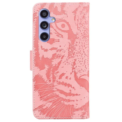 For Samsung Galaxy A35 5G Case Tiger Pattern Imprinted Leather Phone Cover