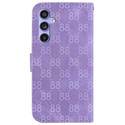 For Samsung Galaxy A55 5G Case Double 8-Shape Imprinted Leather Cover with Wallet