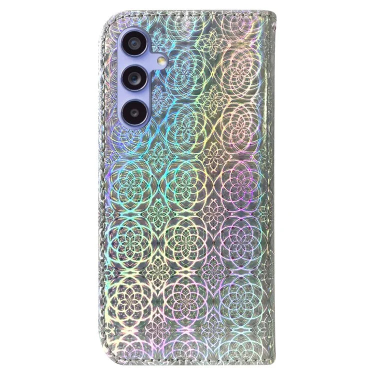 For Samsung Galaxy A55 5G Case Dazzling Flower Leather Wallet Phone Cover