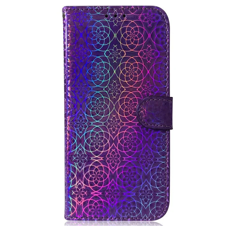 For Samsung Galaxy A55 5G Case Dazzling Flower Leather Wallet Phone Cover