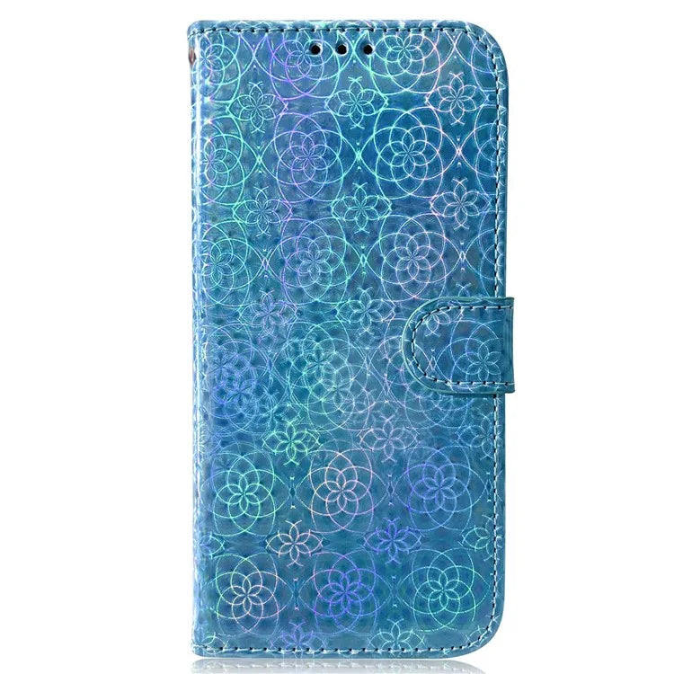 For Samsung Galaxy A55 5G Case Dazzling Flower Leather Wallet Phone Cover