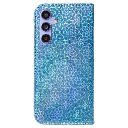 For Samsung Galaxy A55 5G Case Dazzling Flower Leather Wallet Phone Cover