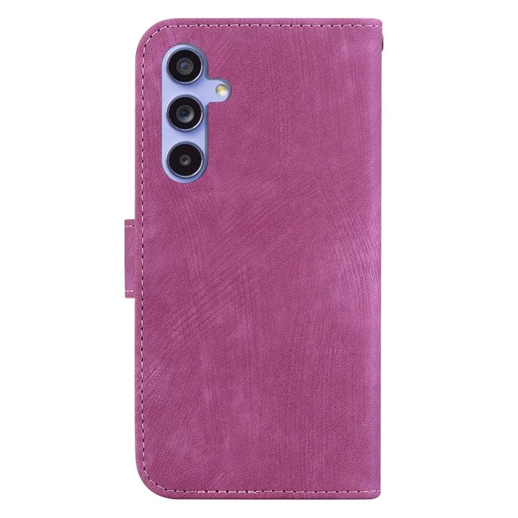For Samsung Galaxy A55 5G Case Tiger Pattern Imprinted Phone Cover with Hand Strap