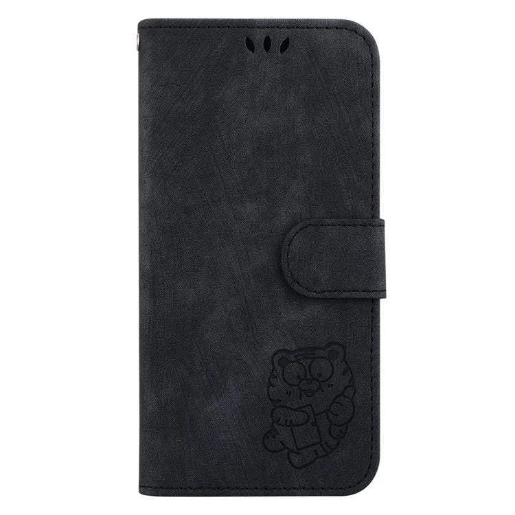 For Samsung Galaxy A55 5G Case Tiger Pattern Imprinted Phone Cover with Hand Strap