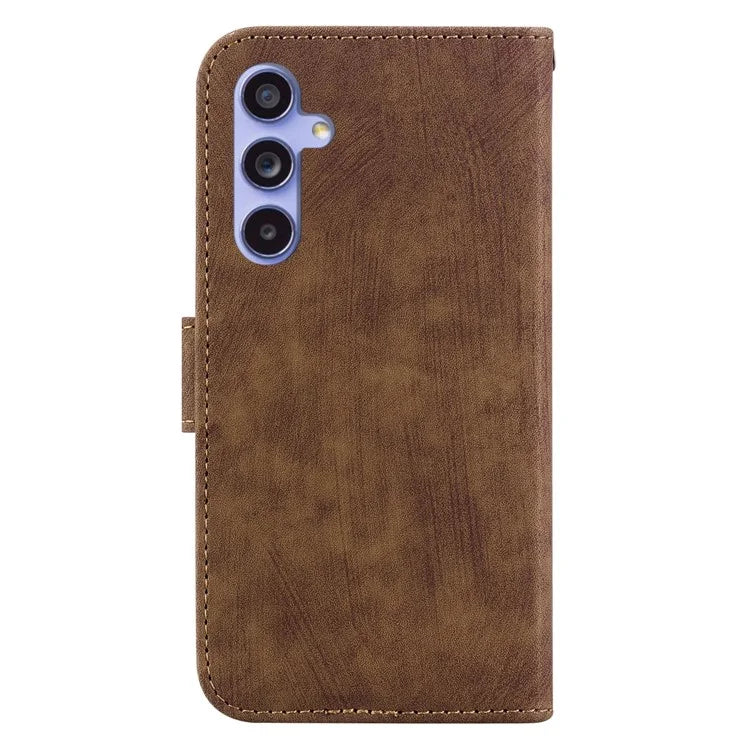For Samsung Galaxy A55 5G Case Tiger Pattern Imprinted Phone Cover with Hand Strap