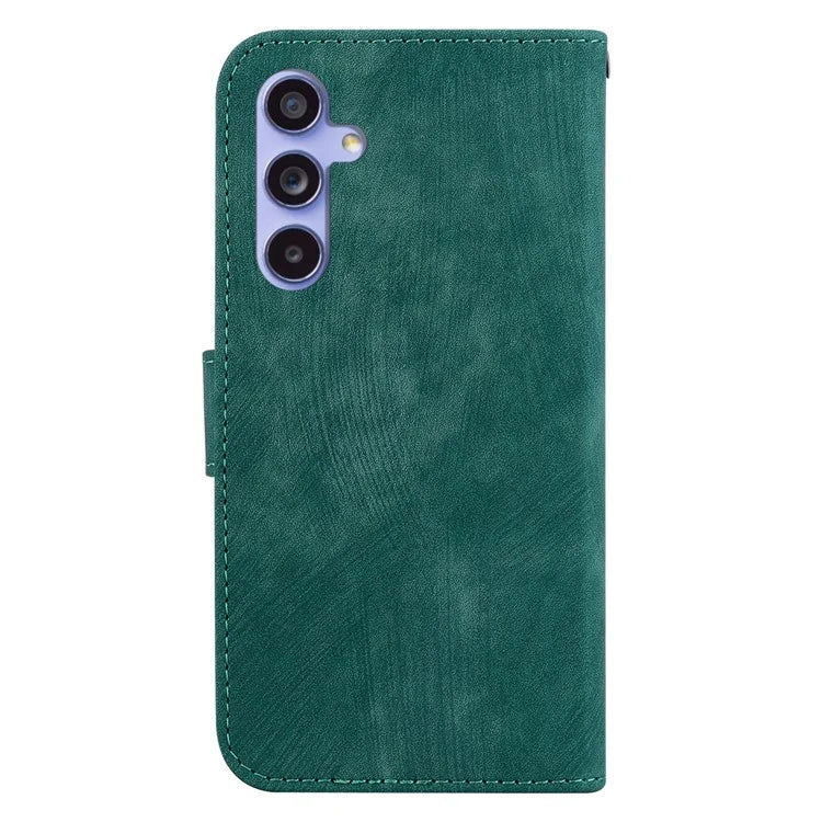 For Samsung Galaxy A35 5G Cell Phone Case Tiger Pattern Imprinted Card Holder Cover