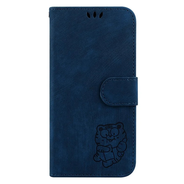 For Samsung Galaxy A35 5G Cell Phone Case Tiger Pattern Imprinted Card Holder Cover