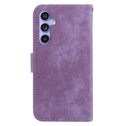 For Samsung Galaxy A35 5G Cell Phone Case Tiger Pattern Imprinted Card Holder Cover