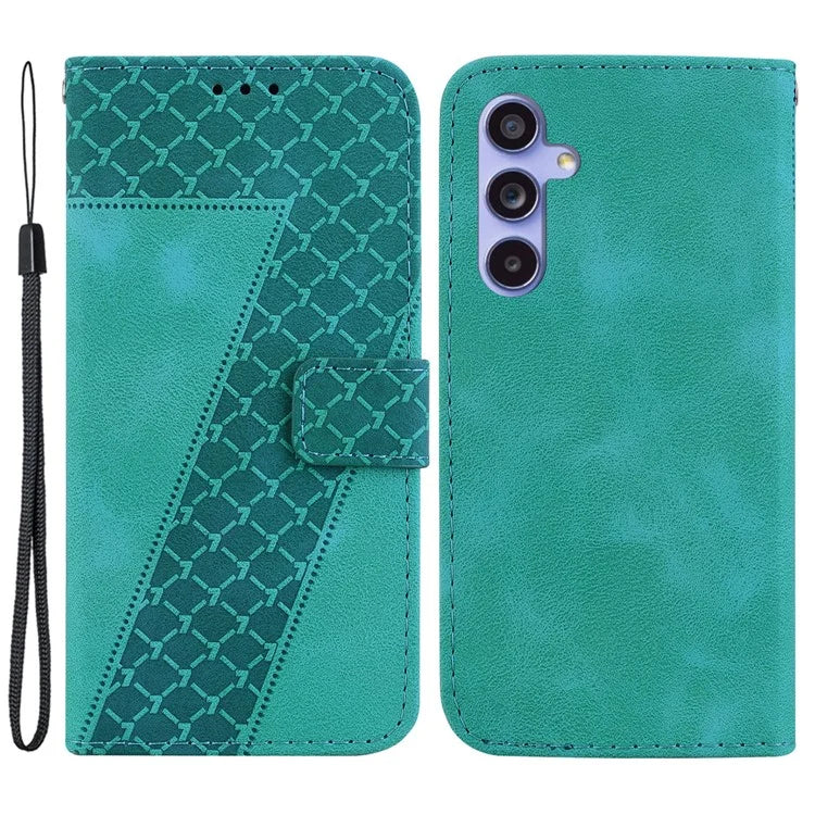 For Samsung Galaxy A35 5G Case 7-Shape Pattern Leather Phone Wallet Cover