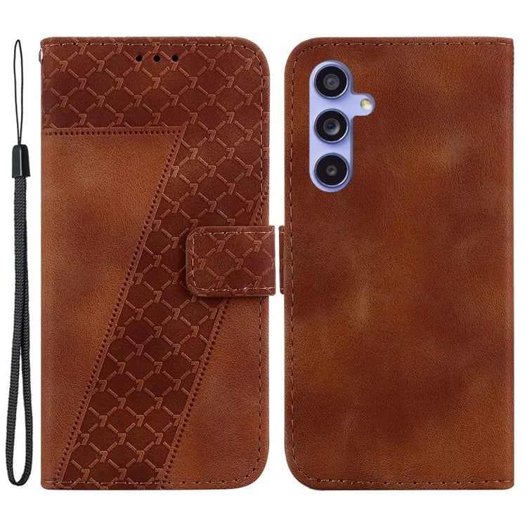 For Samsung Galaxy A35 5G Case 7-Shape Pattern Leather Phone Wallet Cover