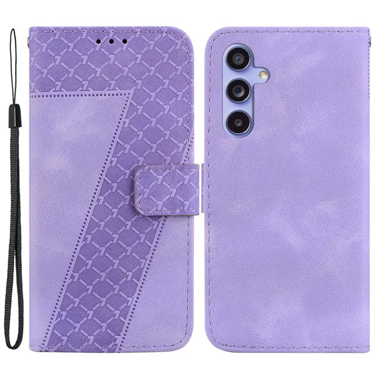 For Samsung Galaxy A35 5G Case 7-Shape Pattern Leather Phone Wallet Cover