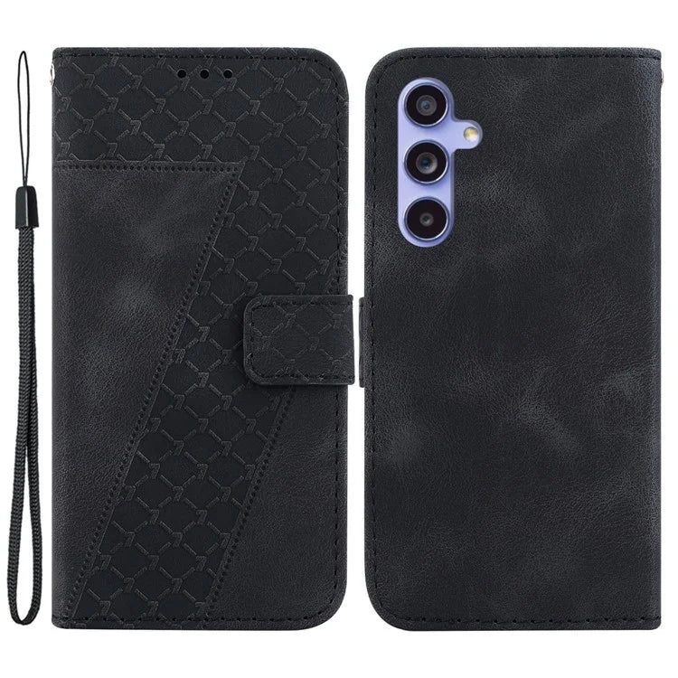 For Samsung Galaxy A55 5G Case 7-Shape Pattern Card Slots Phone Protector