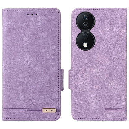 For Honor X7b 4G Phone Cover Magnetic Leather Hardware Decor Case