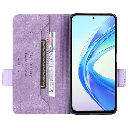 For Honor X7b 4G Phone Cover Magnetic Leather Hardware Decor Case