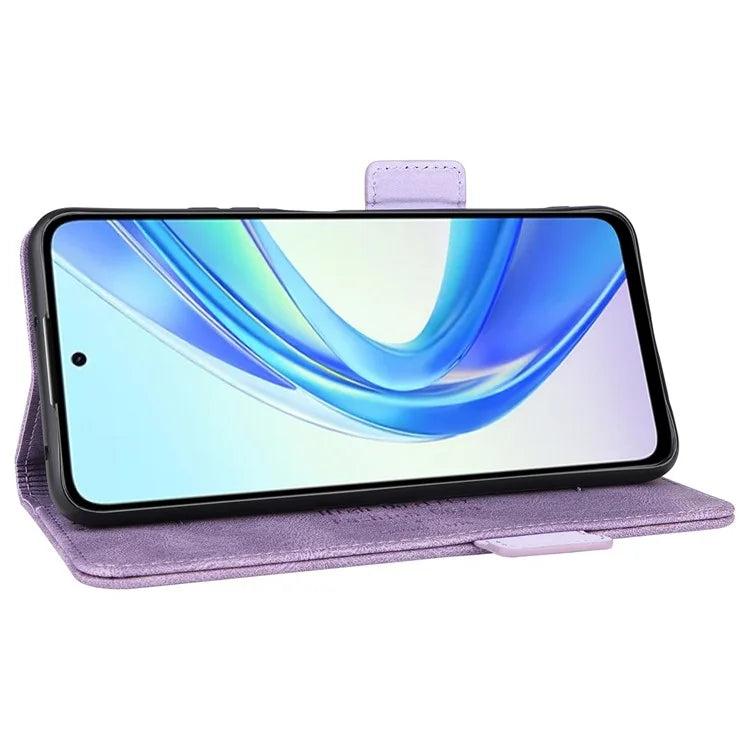 For Honor X7b 4G Phone Cover Magnetic Leather Hardware Decor Case