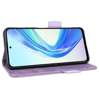 For Honor X7b 4G Phone Cover Magnetic Leather Hardware Decor Case