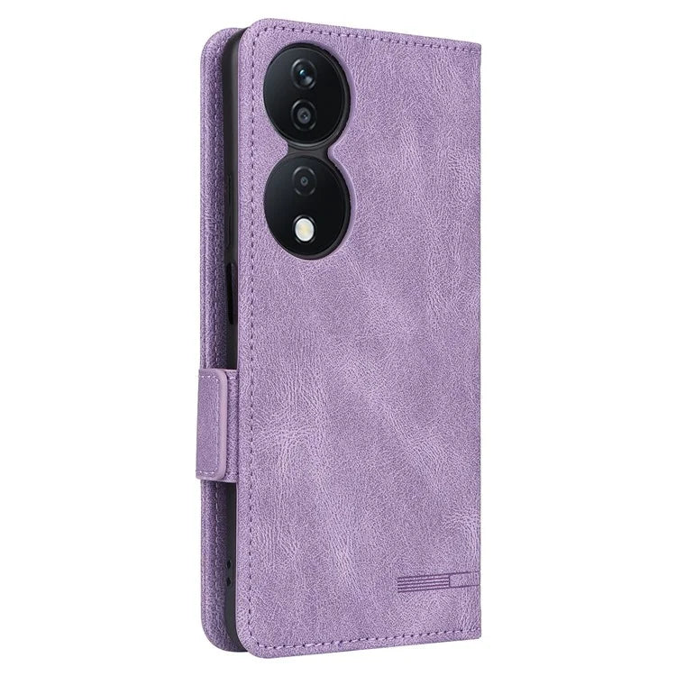 For Honor X7b 4G Phone Cover Magnetic Leather Hardware Decor Case