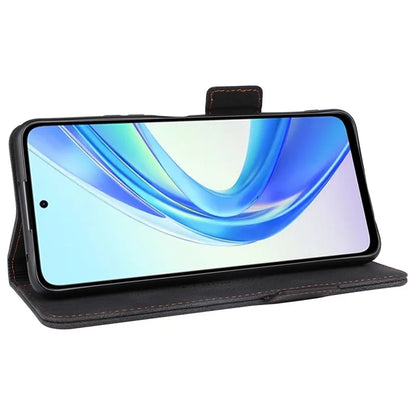 For Honor X7b 4G Phone Cover Magnetic Leather Hardware Decor Case