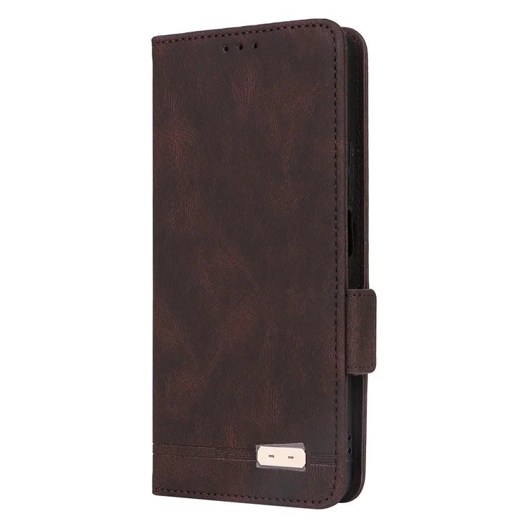 For Honor X7b 4G Phone Cover Magnetic Leather Hardware Decor Case
