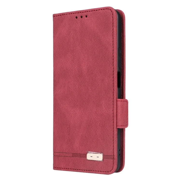 For Honor X7b 4G Phone Cover Magnetic Leather Hardware Decor Case