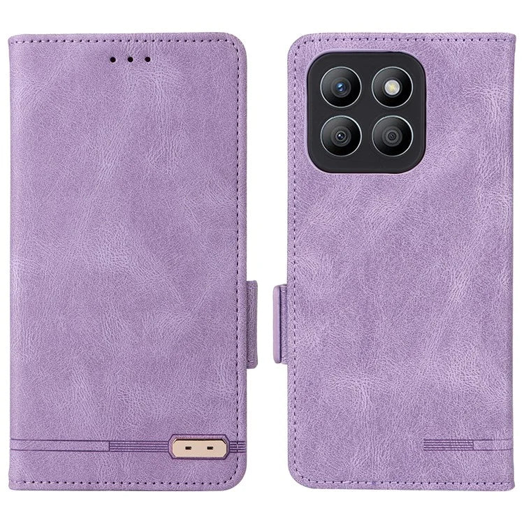 For Honor X8b 4G Case Anti-drop PU Leather+TPU Hardware Decor Phone Cover