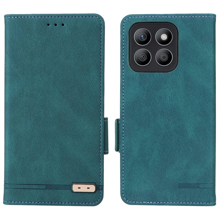For Honor X8b 4G Case Anti-drop PU Leather+TPU Hardware Decor Phone Cover