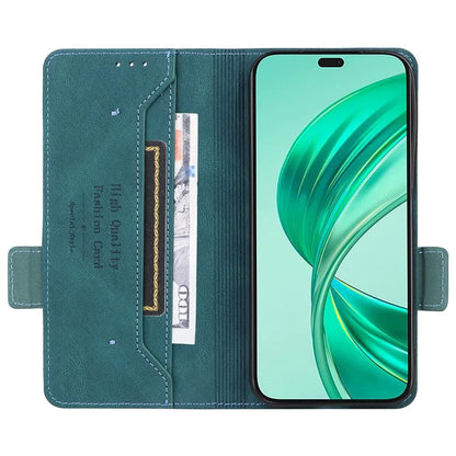 For Honor X8b 4G Case Anti-drop PU Leather+TPU Hardware Decor Phone Cover