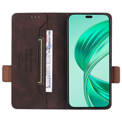 For Honor X8b 4G Case Anti-drop PU Leather+TPU Hardware Decor Phone Cover