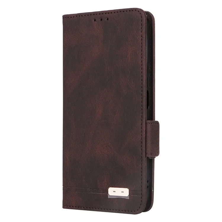For Honor X8b 4G Case Anti-drop PU Leather+TPU Hardware Decor Phone Cover