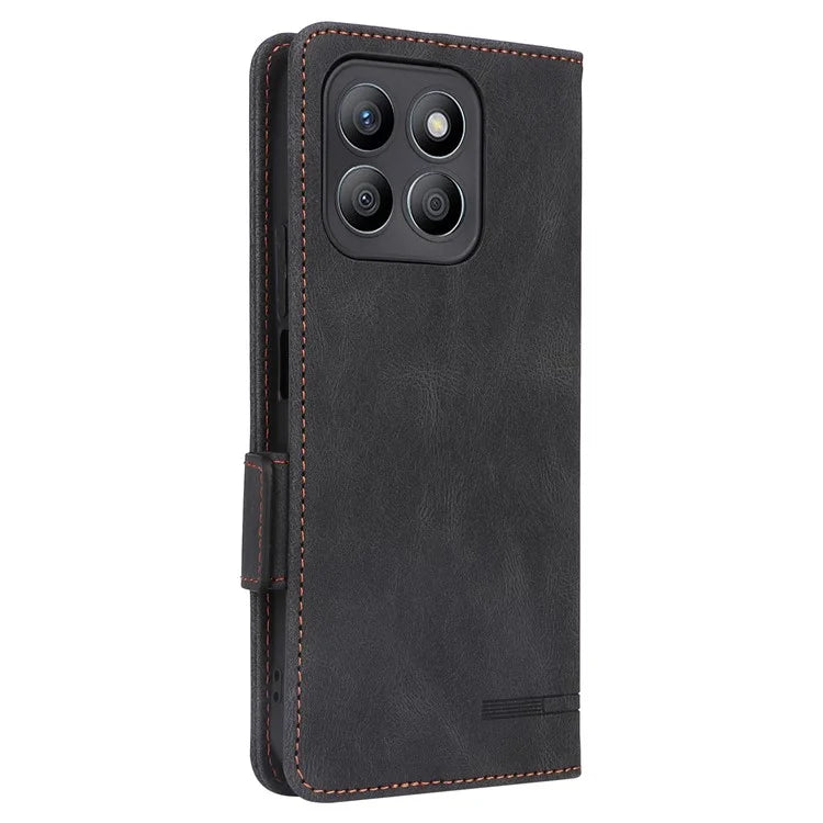 For Honor X8b 4G Case Anti-drop PU Leather+TPU Hardware Decor Phone Cover