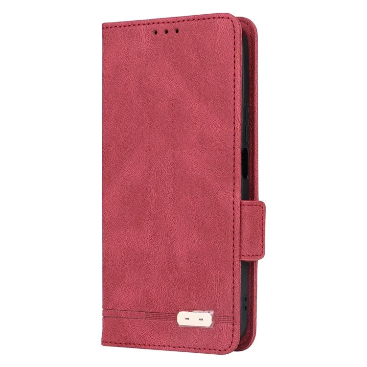 For Honor X8b 4G Case Anti-drop PU Leather+TPU Hardware Decor Phone Cover