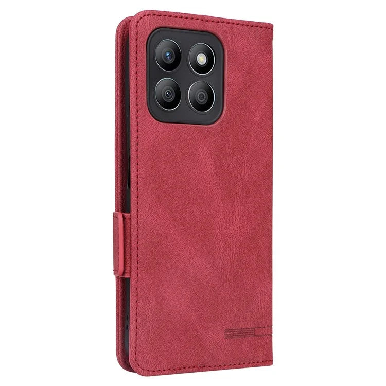 For Honor X8b 4G Case Anti-drop PU Leather+TPU Hardware Decor Phone Cover