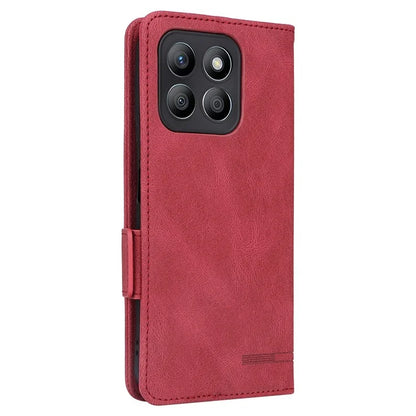 For Honor X8b 4G Case Anti-drop PU Leather+TPU Hardware Decor Phone Cover