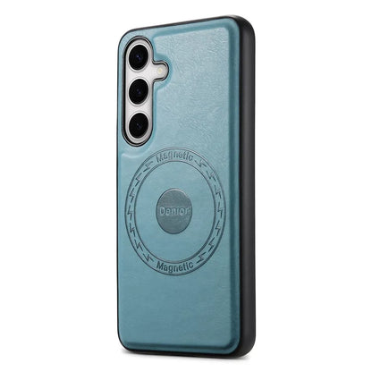 DENIOR For Samsung Galaxy S24+ Case Cowhide Texture Magnetic Phone Cover