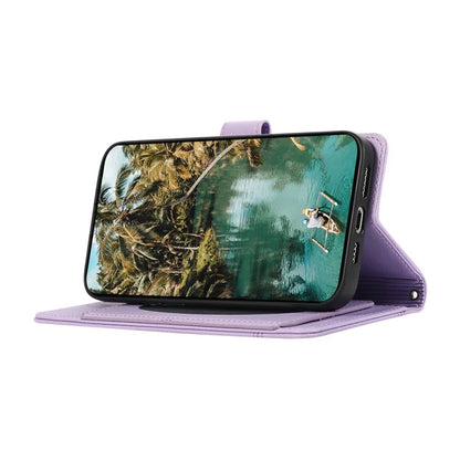 For Google Pixel 8 Pro Shockproof Phone Cases Leather Folio Flip Cover with Mirror