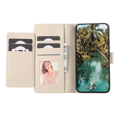 For Google Pixel 8 Pro Shockproof Phone Cases Leather Folio Flip Cover with Mirror