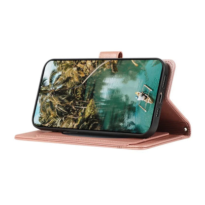 For Google Pixel 8 Pro Shockproof Phone Cases Leather Folio Flip Cover with Mirror