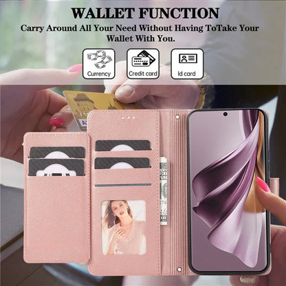 For Google Pixel 8 Pro Shockproof Phone Cases Leather Folio Flip Cover with Mirror
