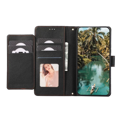 For Google Pixel 8 Pro Shockproof Phone Cases Leather Folio Flip Cover with Mirror