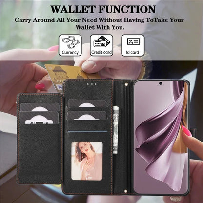 For Google Pixel 8 Pro Shockproof Phone Cases Leather Folio Flip Cover with Mirror