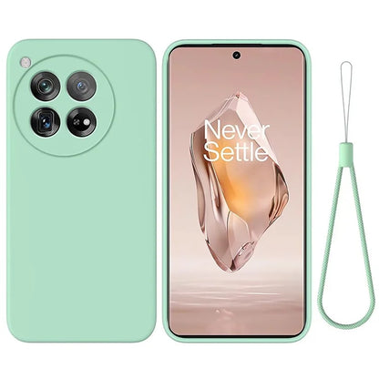 For OnePlus Ace 3 5G / 12R 5G Cell Phone Case Liquid Silicone Anti-Scratch Cover with Soft Lining